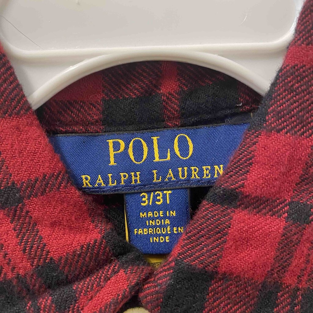 Polo Ralph Lauren Plaid Tiered Shirt Dress, Girls Size 3