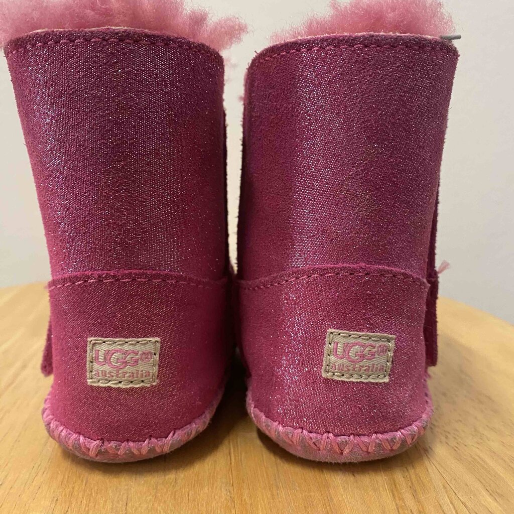 UGG Pink Glitter Shearling Boots, Baby 2/3
