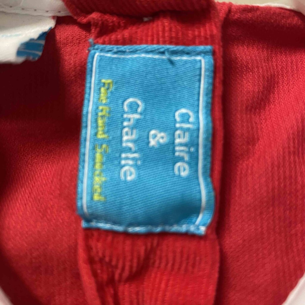 Claire & Charlie Red Peter Pan Collar Pants Set, Boys 3