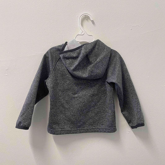 The North Face Heather Gray Full-Zip Hoodie, Unisex 2T