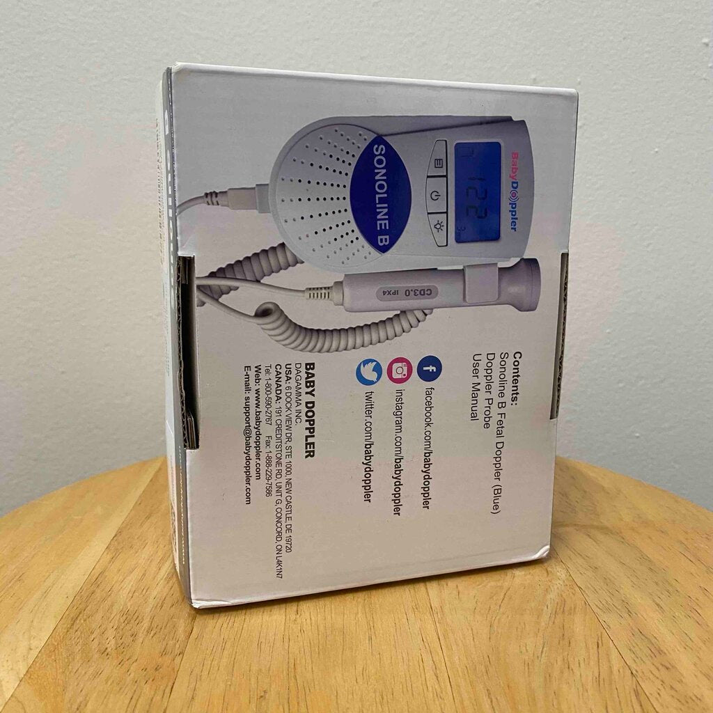BabyDoppler Sonoline B Fetal Doppler, Blue (Retails for $90)