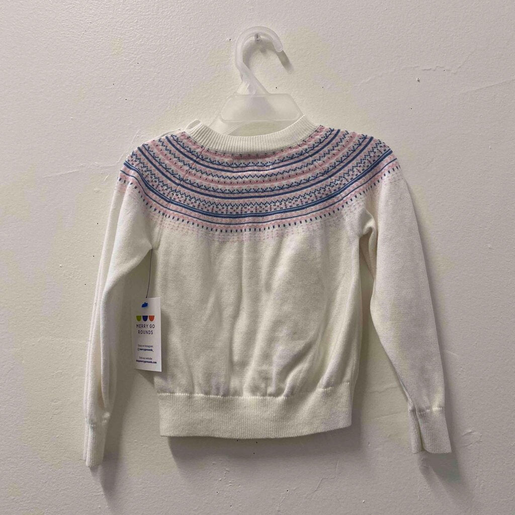 Rachel Riley Ivory Fairisle Sweater, Girl 3