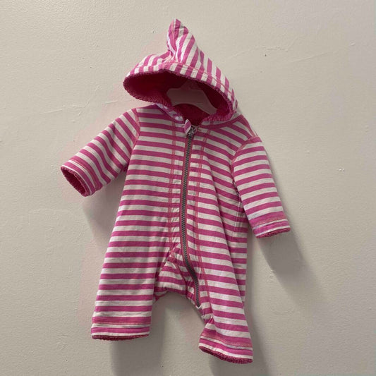 Hanna Andersson Reversible Fleece Bunting, Baby 0-3 Months