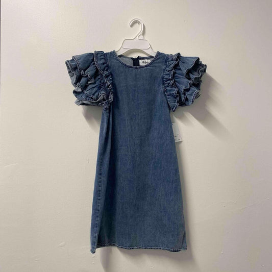 Lola + The Boys Denim Ruffle Dress, Girls 10