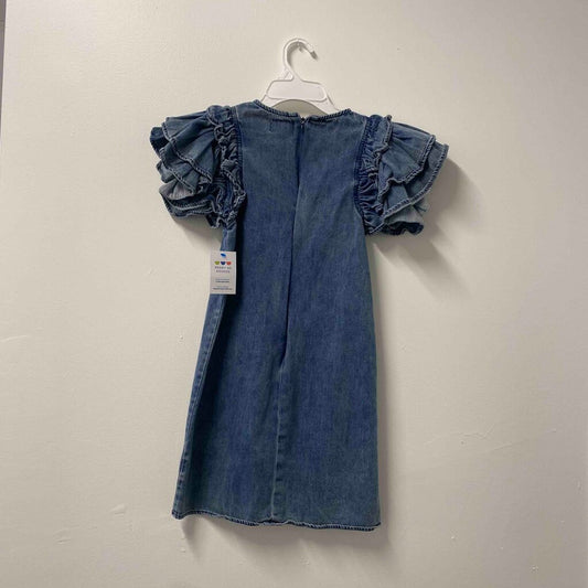 Lola + The Boys Denim Ruffle Dress, Girls 10