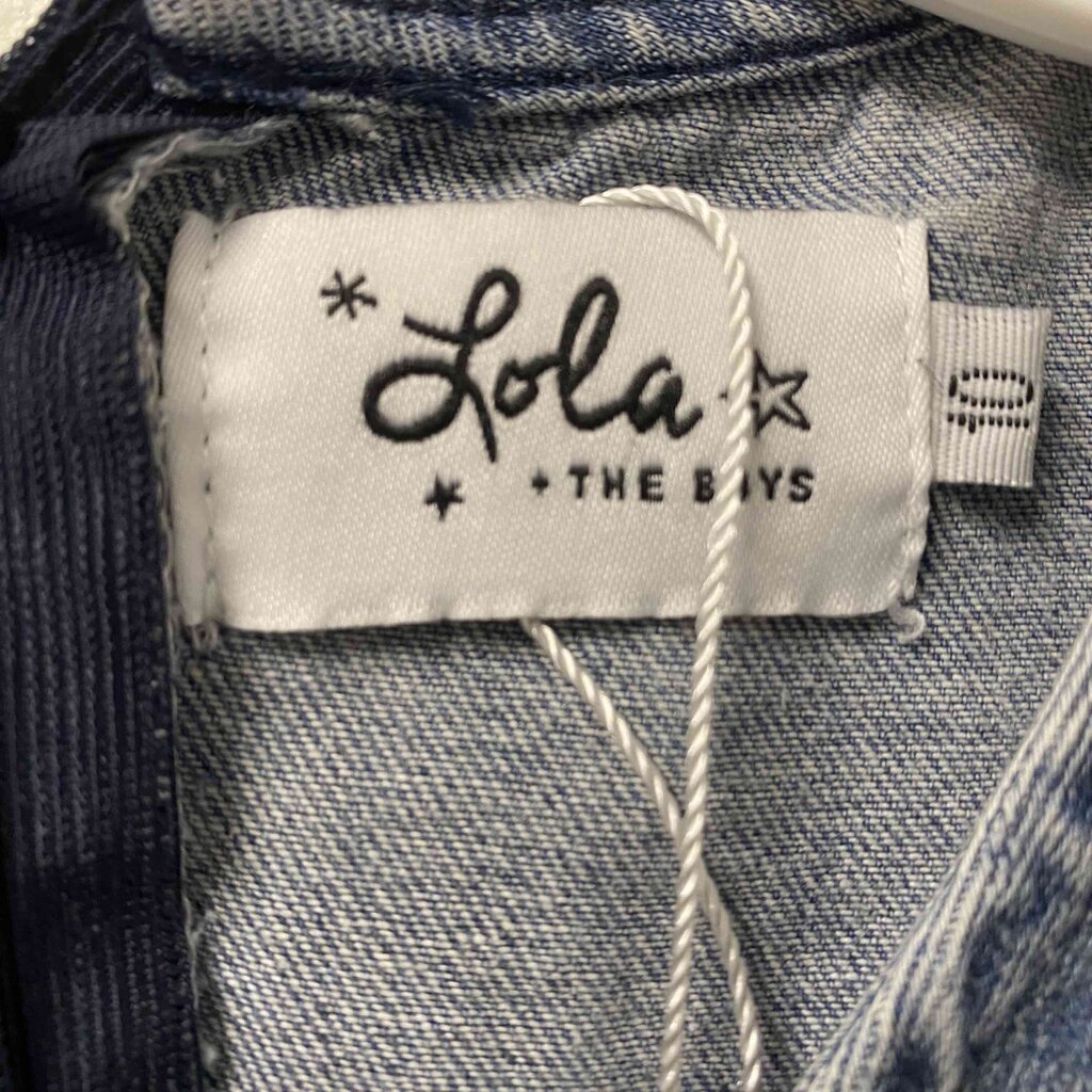 Lola + The Boys Denim Ruffle Dress, Girls 10