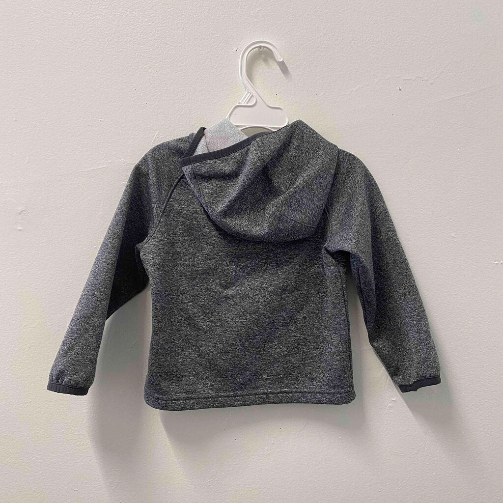 The North Face Heather Gray Full-Zip Hoodie, Unisex 2T