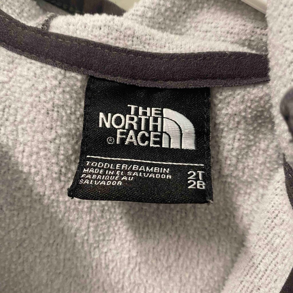 The North Face Heather Gray Full-Zip Hoodie, Unisex 2T