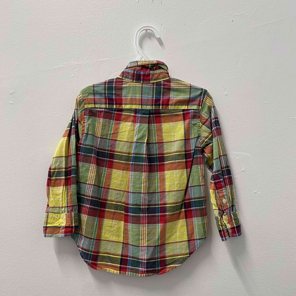 Ralph Lauren Multicolor Plaid Button-Down Shirt, Boys 2T
