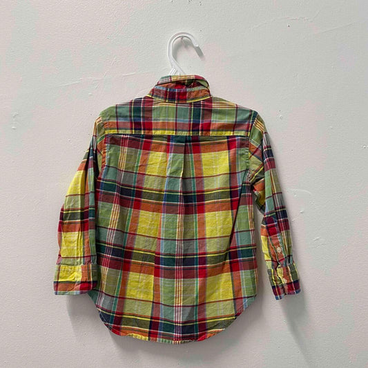Ralph Lauren Multicolor Plaid Button-Down Shirt, Boys 2T