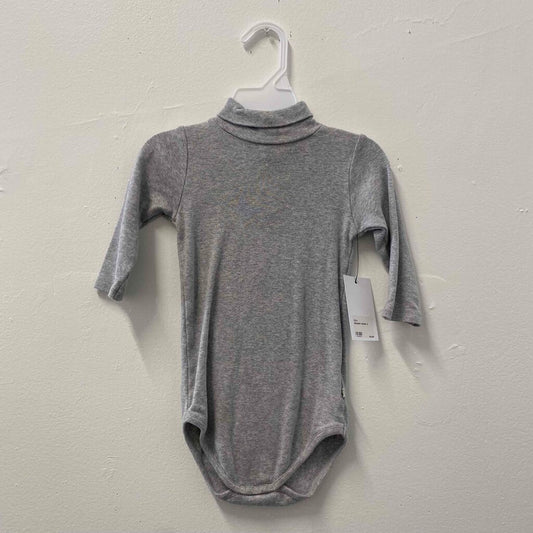 Bonpoint Gray Turtleneck Bodysuit, Unisex 2