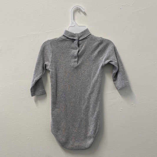 Bonpoint Gray Turtleneck Bodysuit, Unisex 2