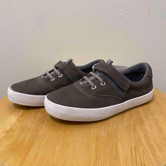 Sperry Gray Velcro Sneakers, Boys 11