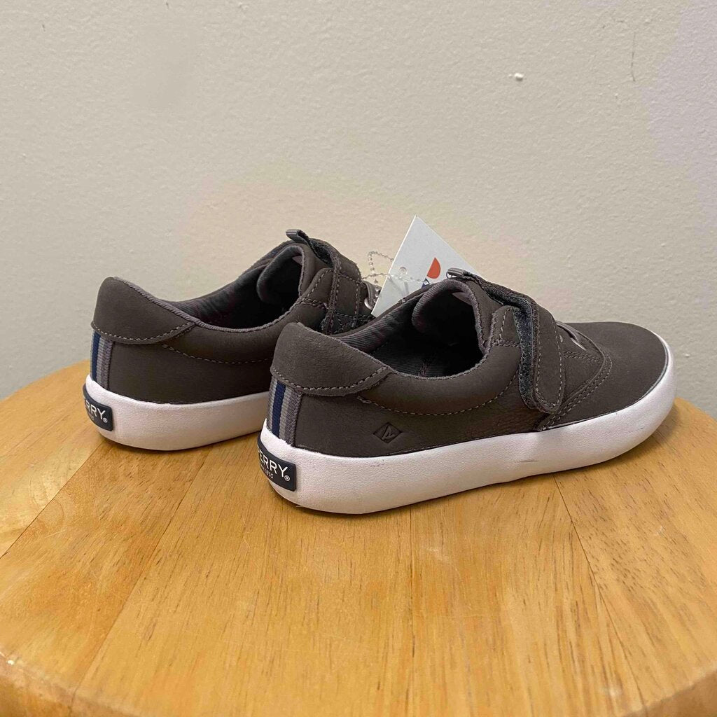Sperry Gray Velcro Sneakers, Boys 11