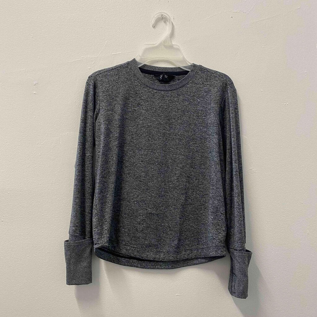 Athleta Girl Heather Gray Long-Sleeve Top, Girls 7