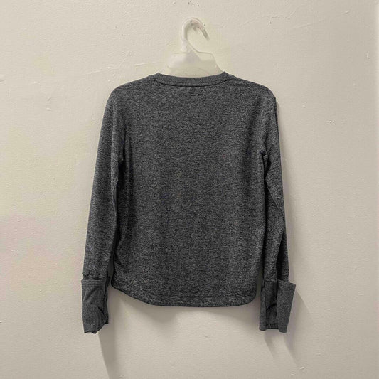 Athleta Girl Heather Gray Long-Sleeve Top, Girls 7