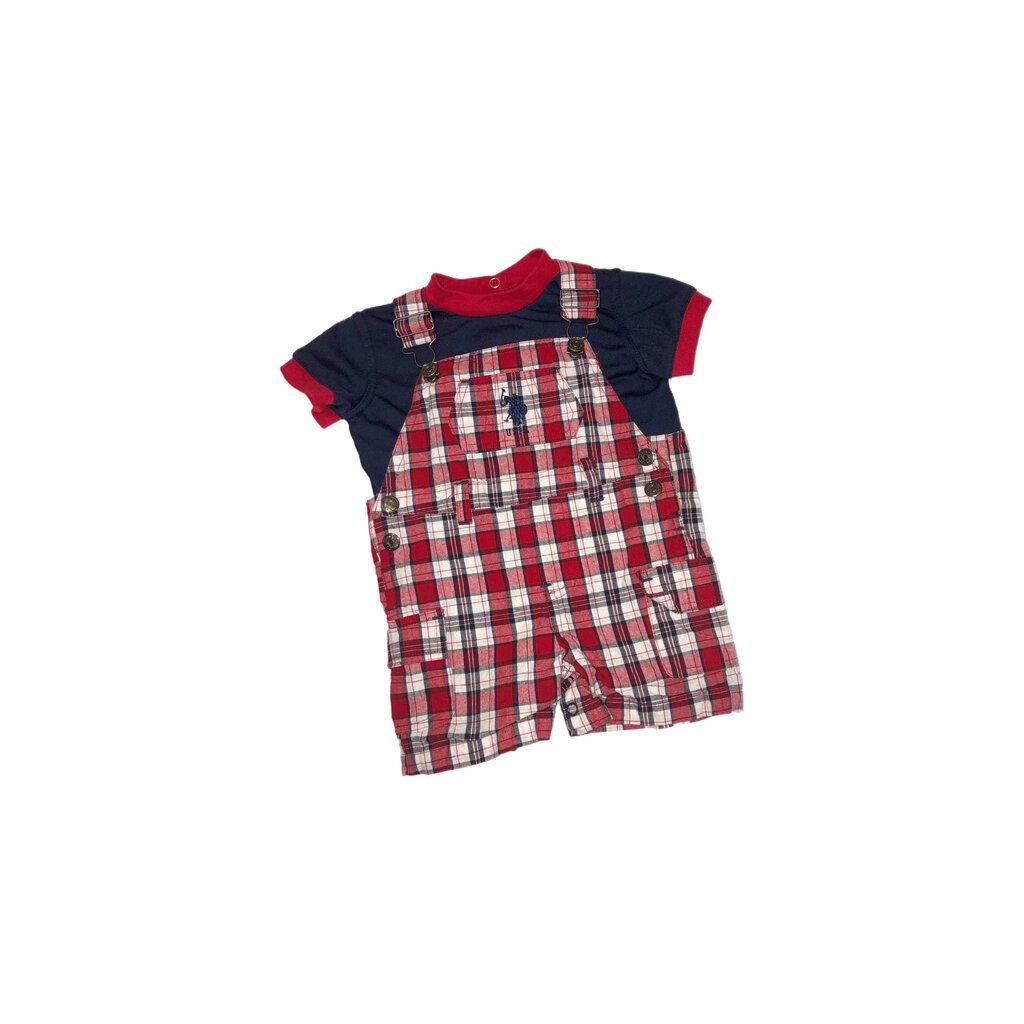 U.S. Polo Assn. shortalls, 6-9 months