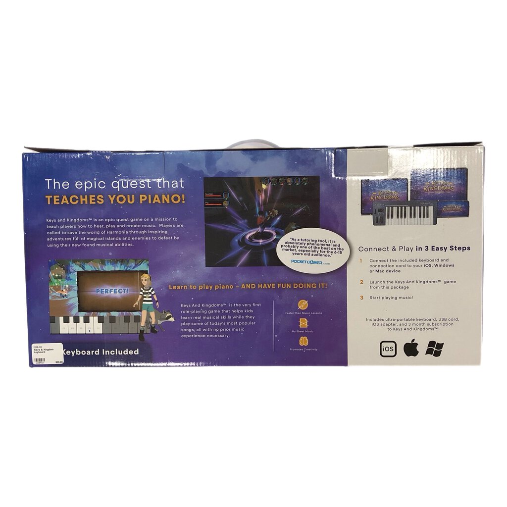 Keys & Kingdoms Piano Learning Game + Keyboard (Retails for $100)