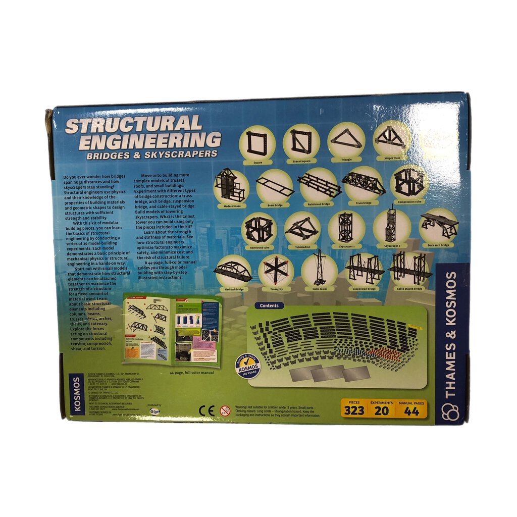 Structural Engineering Bridges & Skyscrapers Experiment Kit