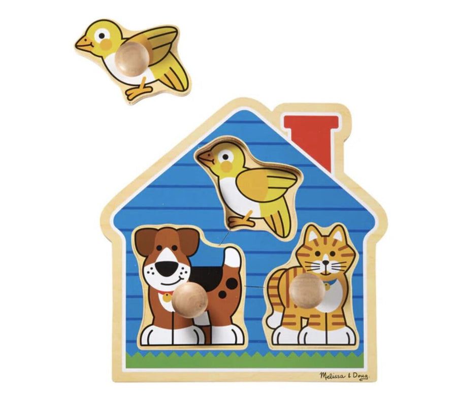 Melissa & Doug Jumbo Knob Puzzle - House Pets