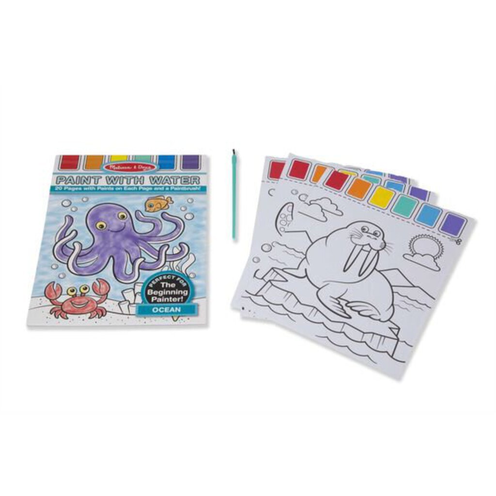 Melissa & Doug Paint with Water Art Pad - Ocean - Merry Go Rounds - curated kids' consignment